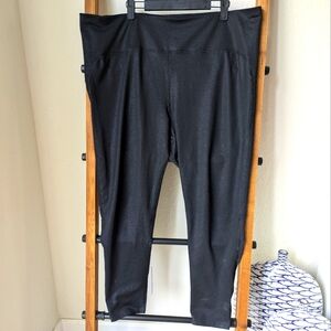 JoyLab Women's Black Leggings With Sheer Sides And Bottoms - Size 2X